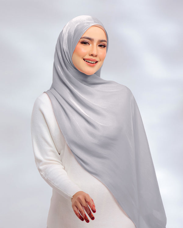 Giselle Pleated Glitter Chiffon Shawl