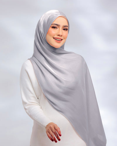 Giselle Pleated Glitter Chiffon Shawl