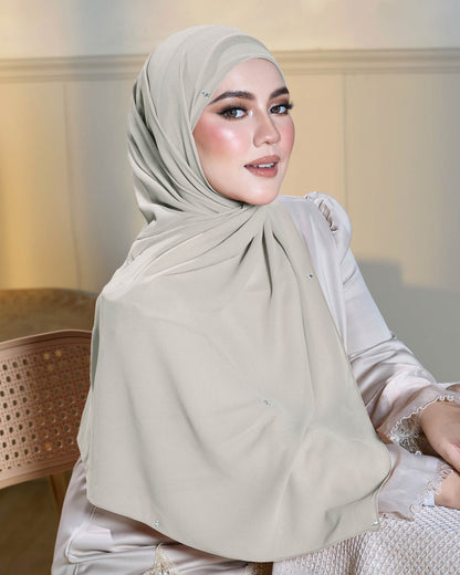 Athena Pearl Chiffon Shawl