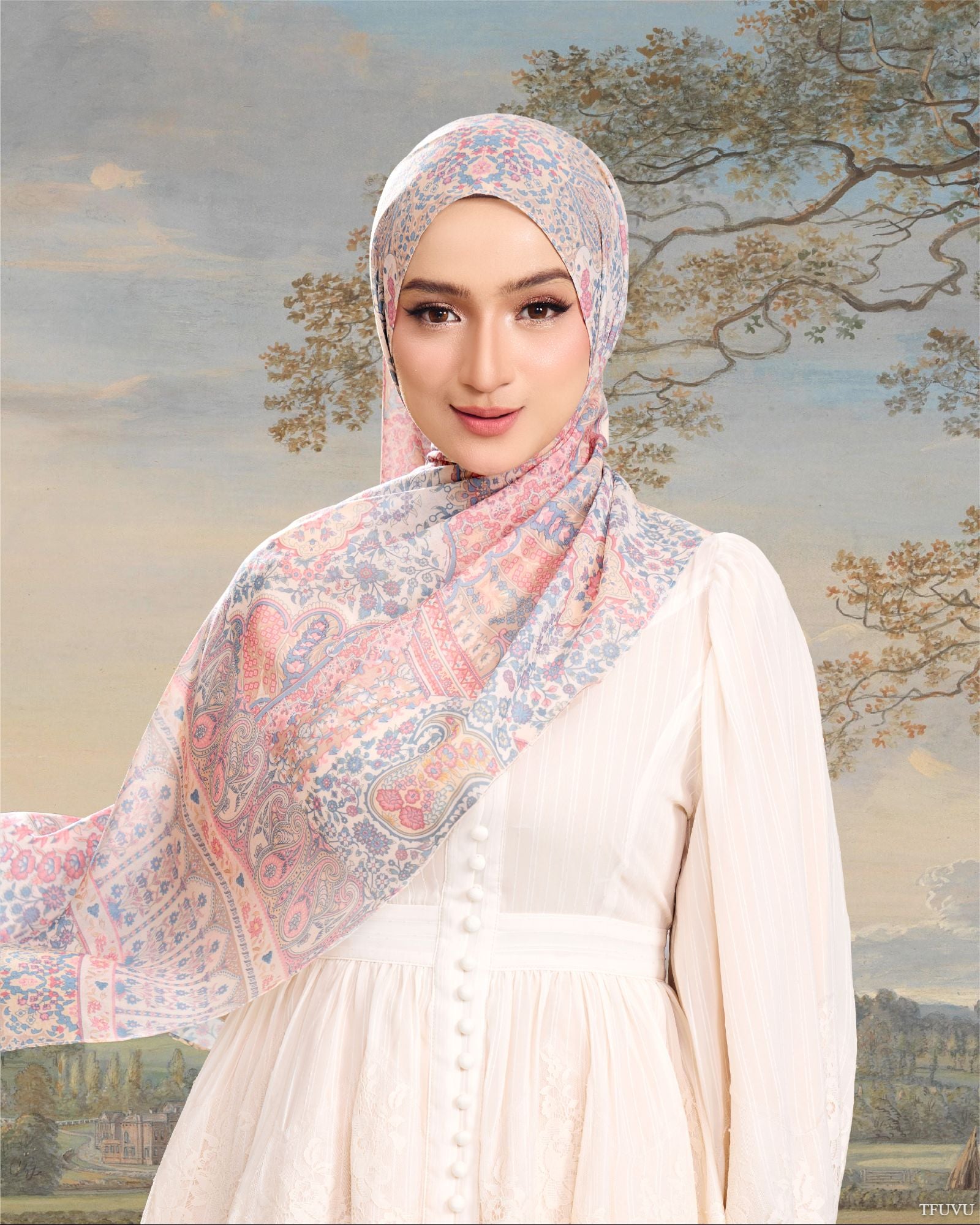 Persian In Mehrab Cotton Shawl