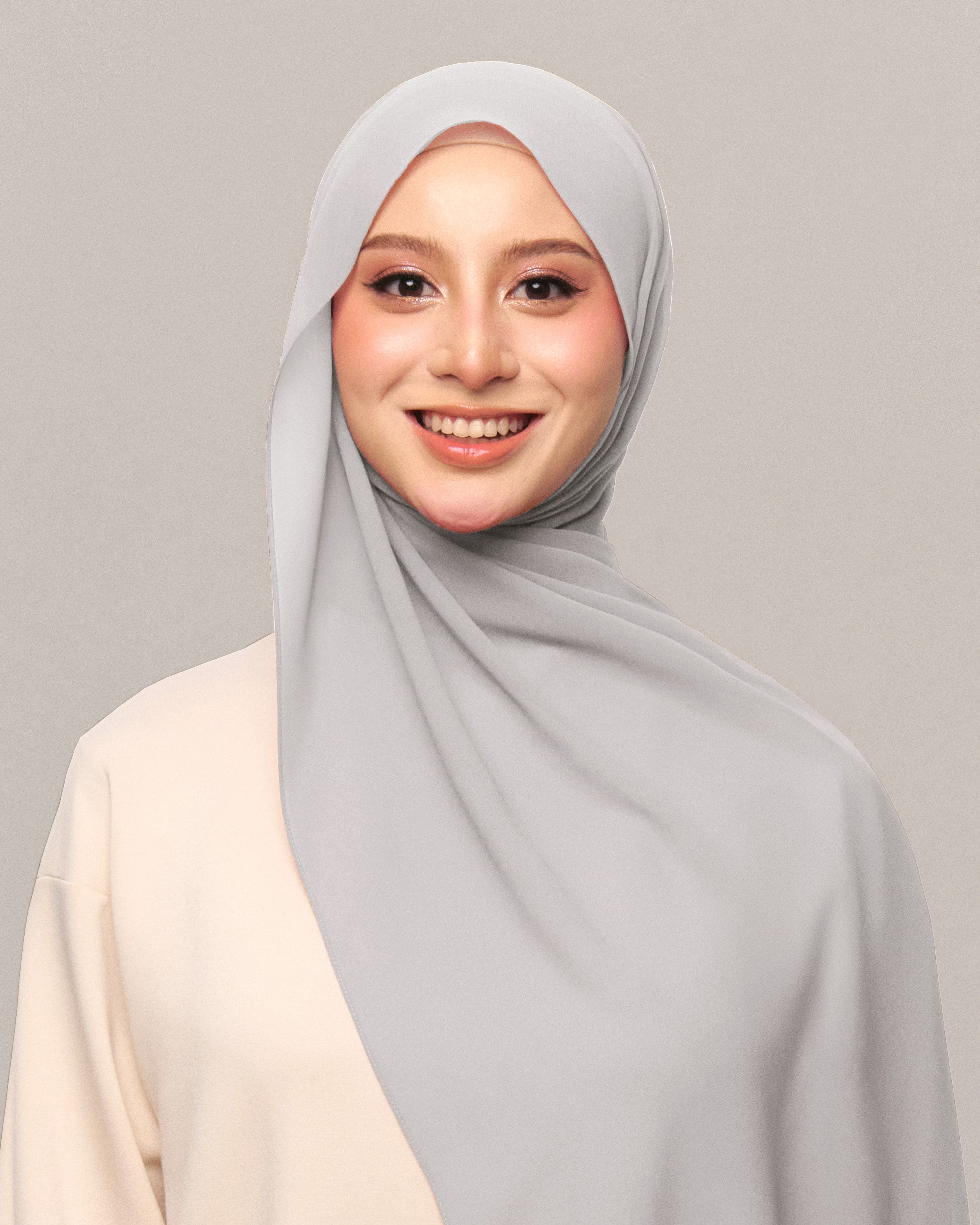 Safiyya Pearl Chiffon Shawl