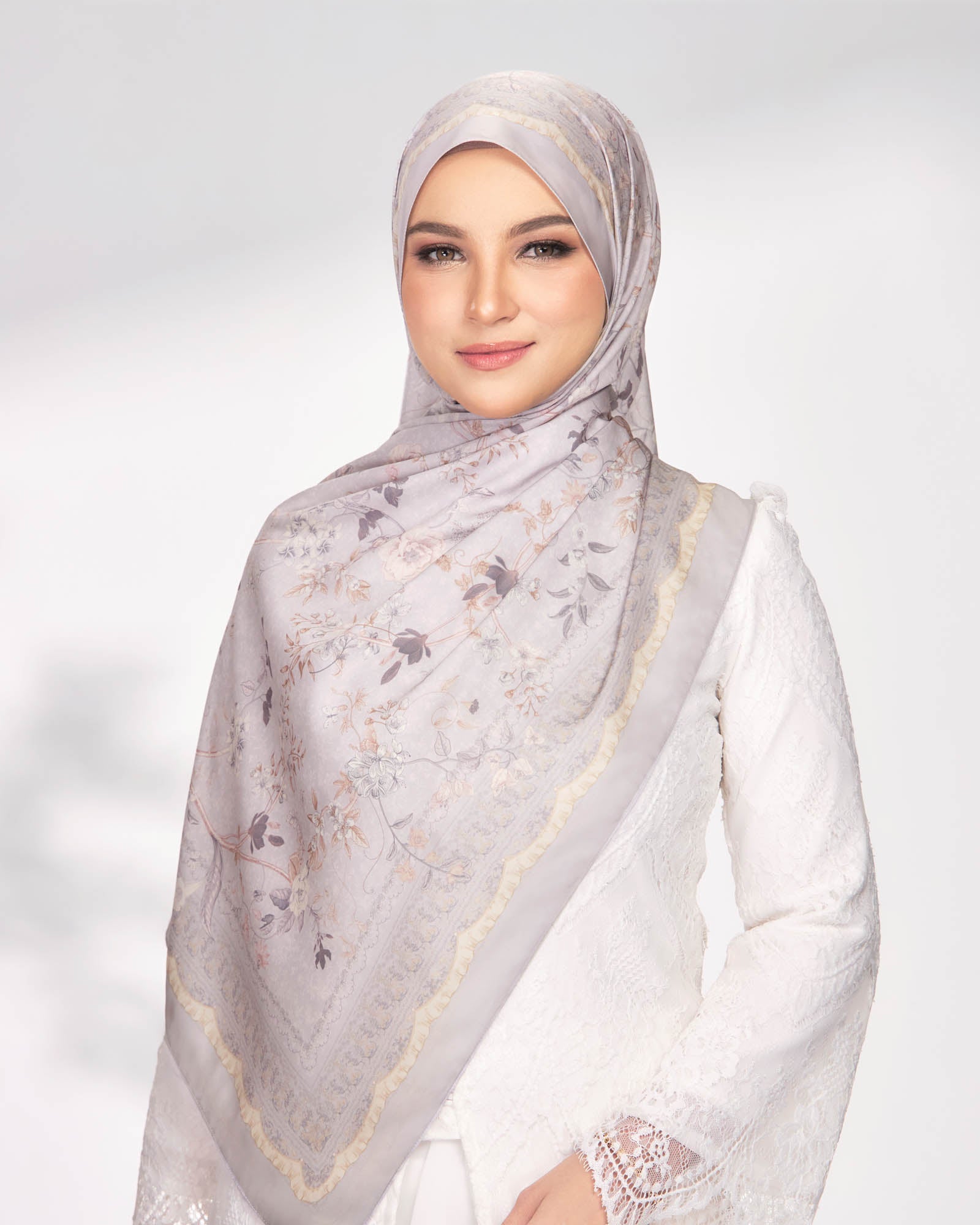 Enchanted in Mist Cotton Shawl