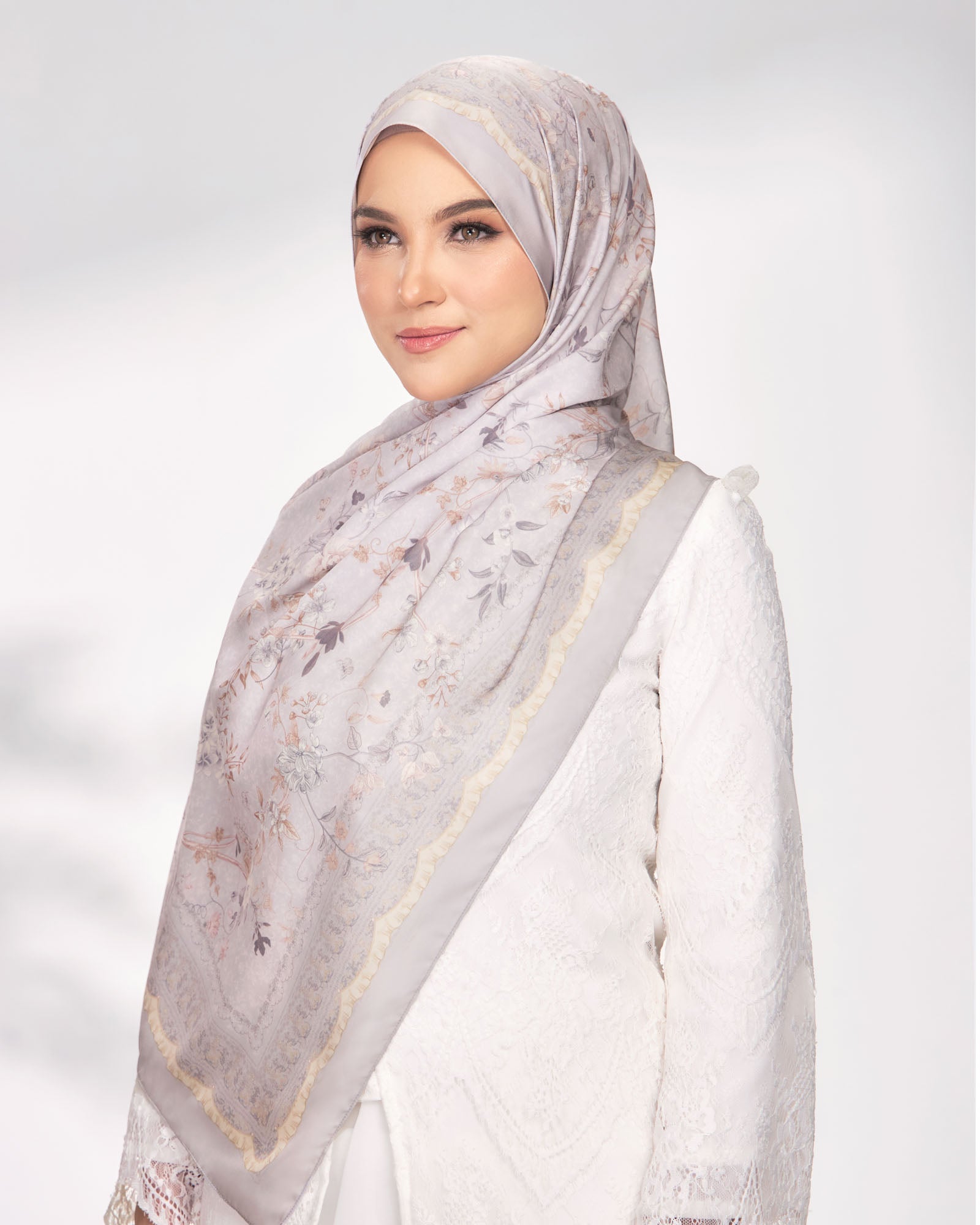 Enchanted in Mist Cotton Shawl