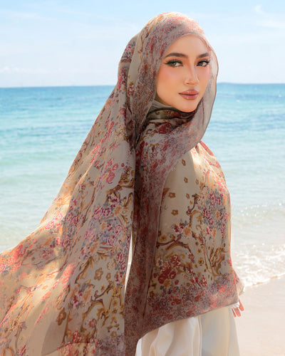 Vintage Floral in Montrose Modal Shawl
