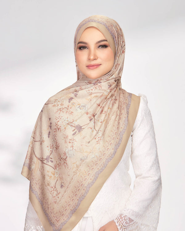 Enchanted in Oatmeal Satin Shawl