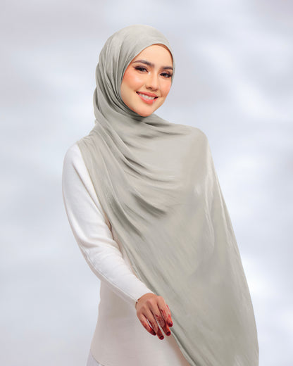 Giselle Pleated Glitter Chiffon Shawl