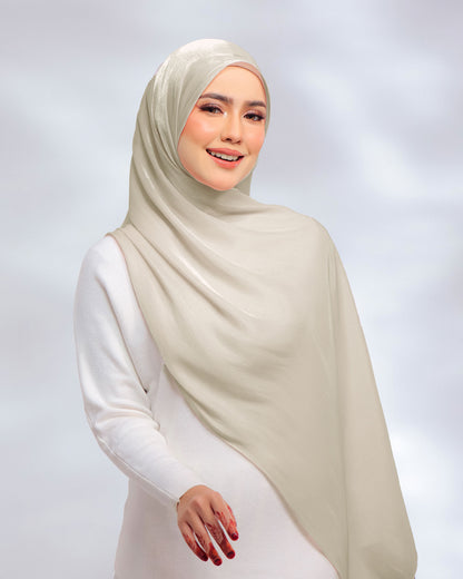 Giselle Pleated Glitter Chiffon Shawl