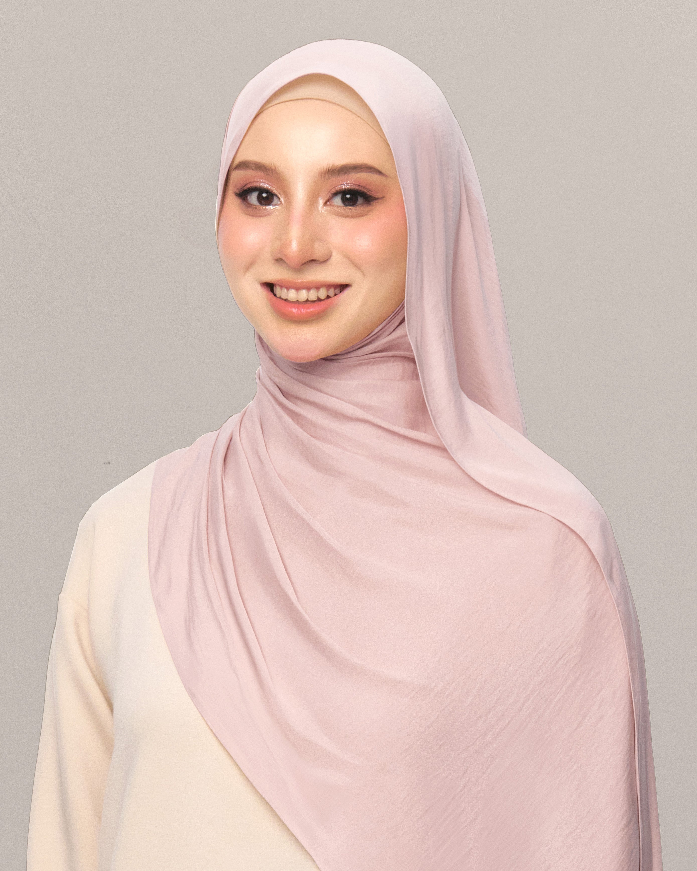 pink satin shawl