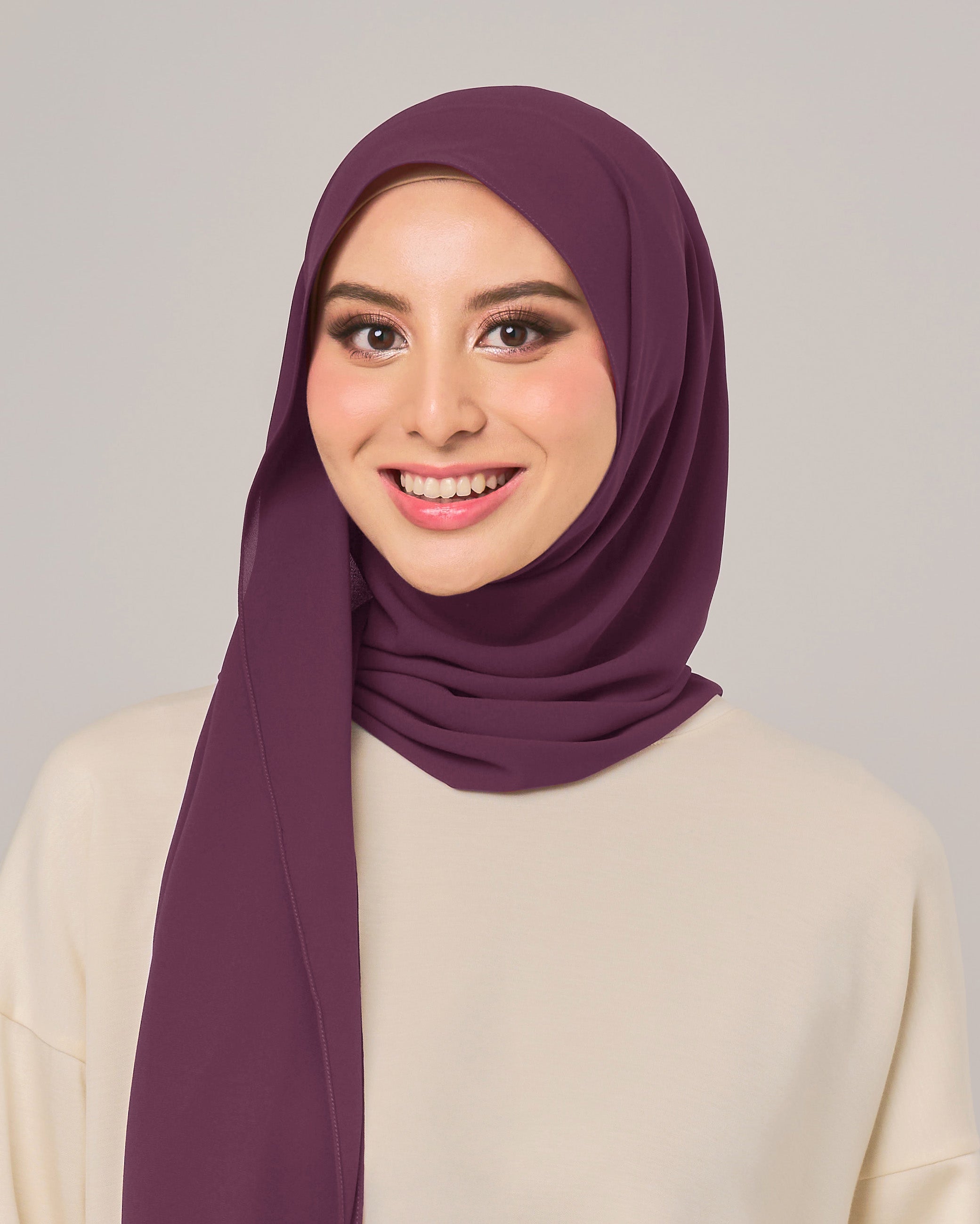 Ayra Hoodie Crepe Chiffon Shawl