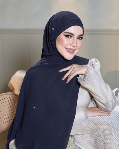 Athena Pearl Chiffon Shawl