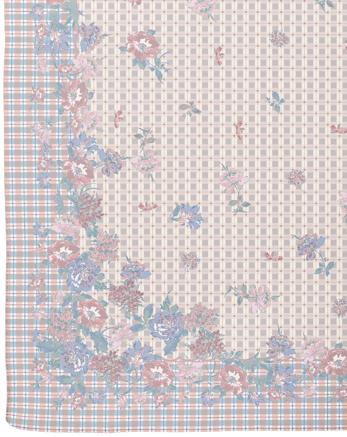 Cottage Bloom in Roselyn Modal Shawl
