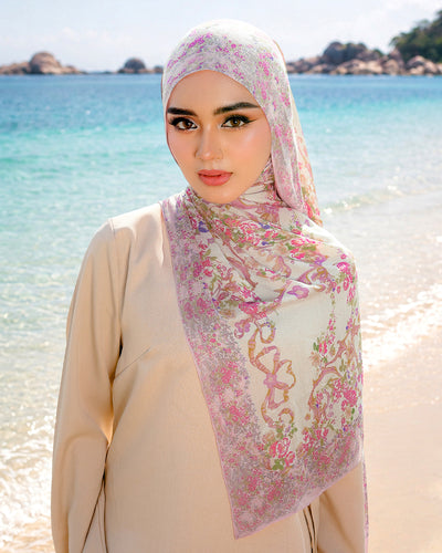 Vintage Floral in Rosemary Modal Shawl