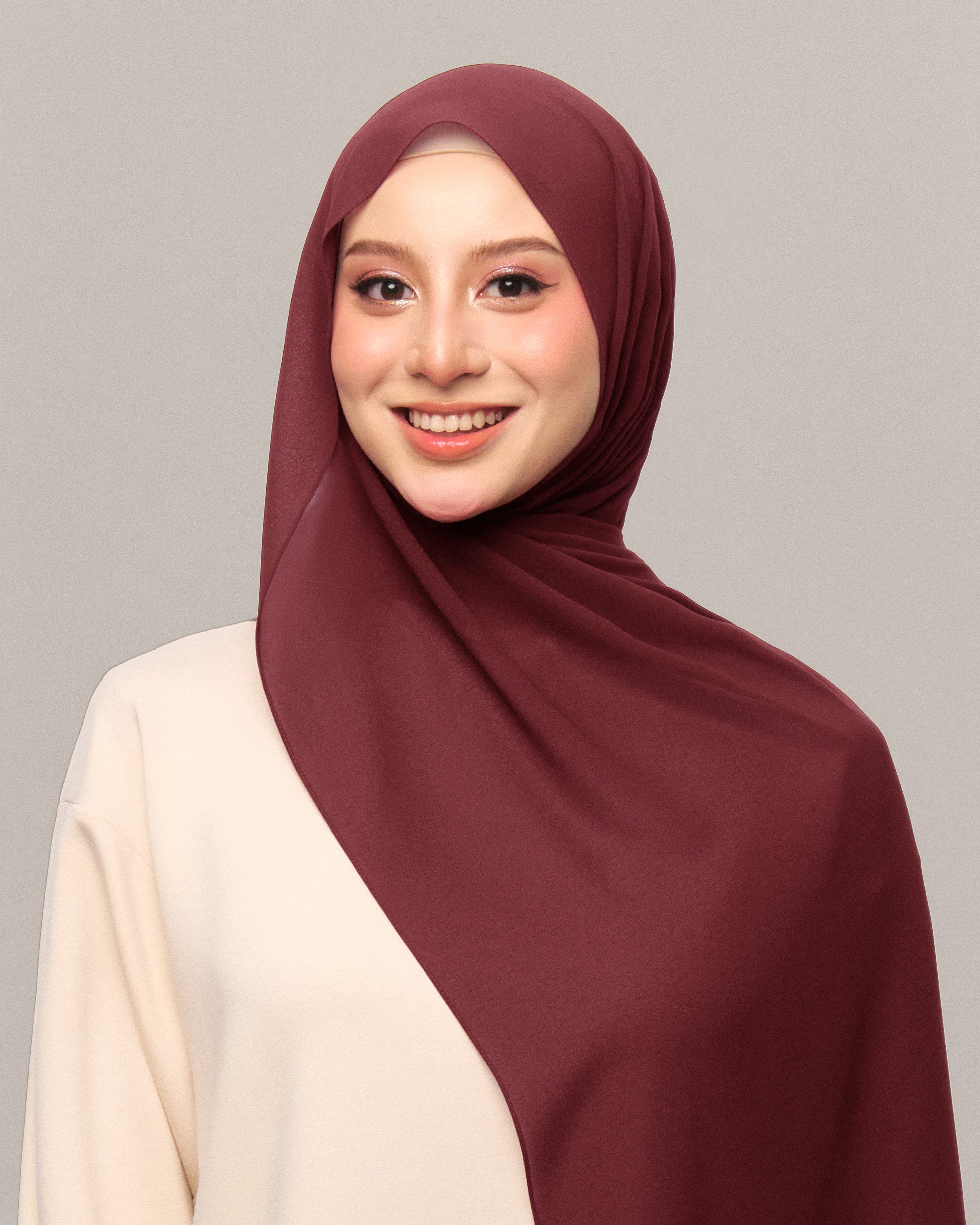 Safiyya Pearl Chiffon Shawl