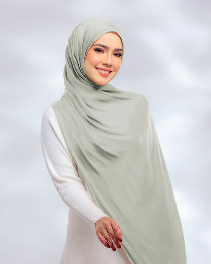 Giselle Pleated Glitter Chiffon Shawl