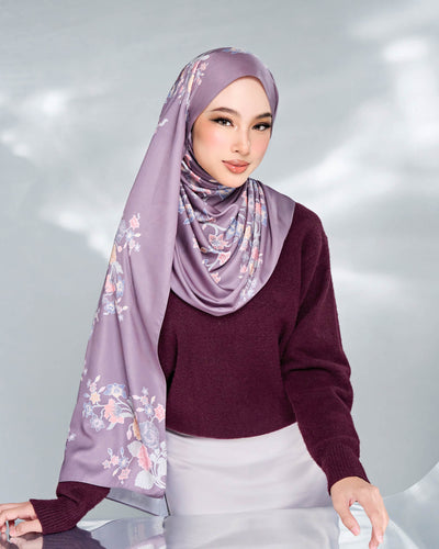 Gemala in Sari Satin Shawl