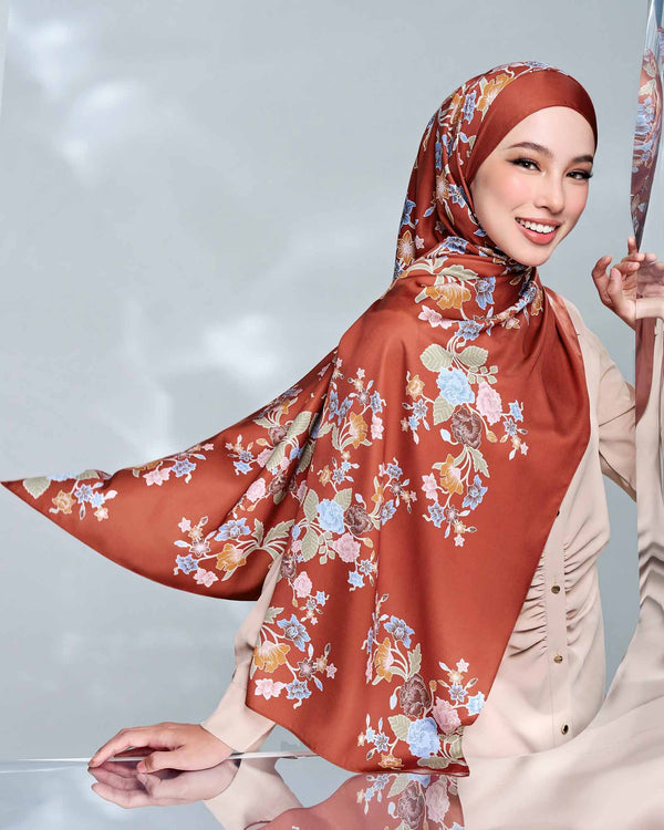 Gemala in Senja Satin Shawl