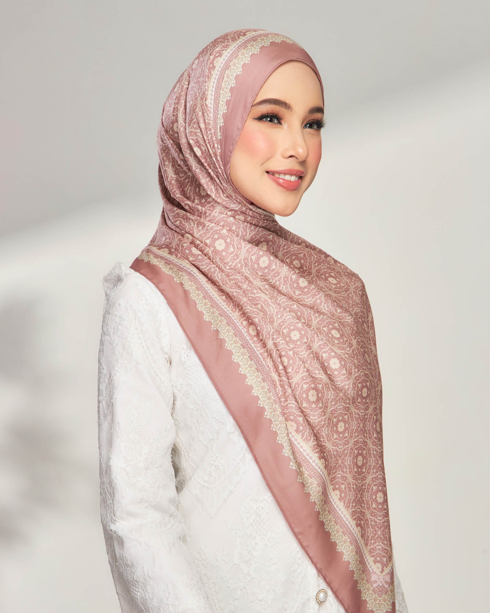 Maryam in Adore Satin Shawl