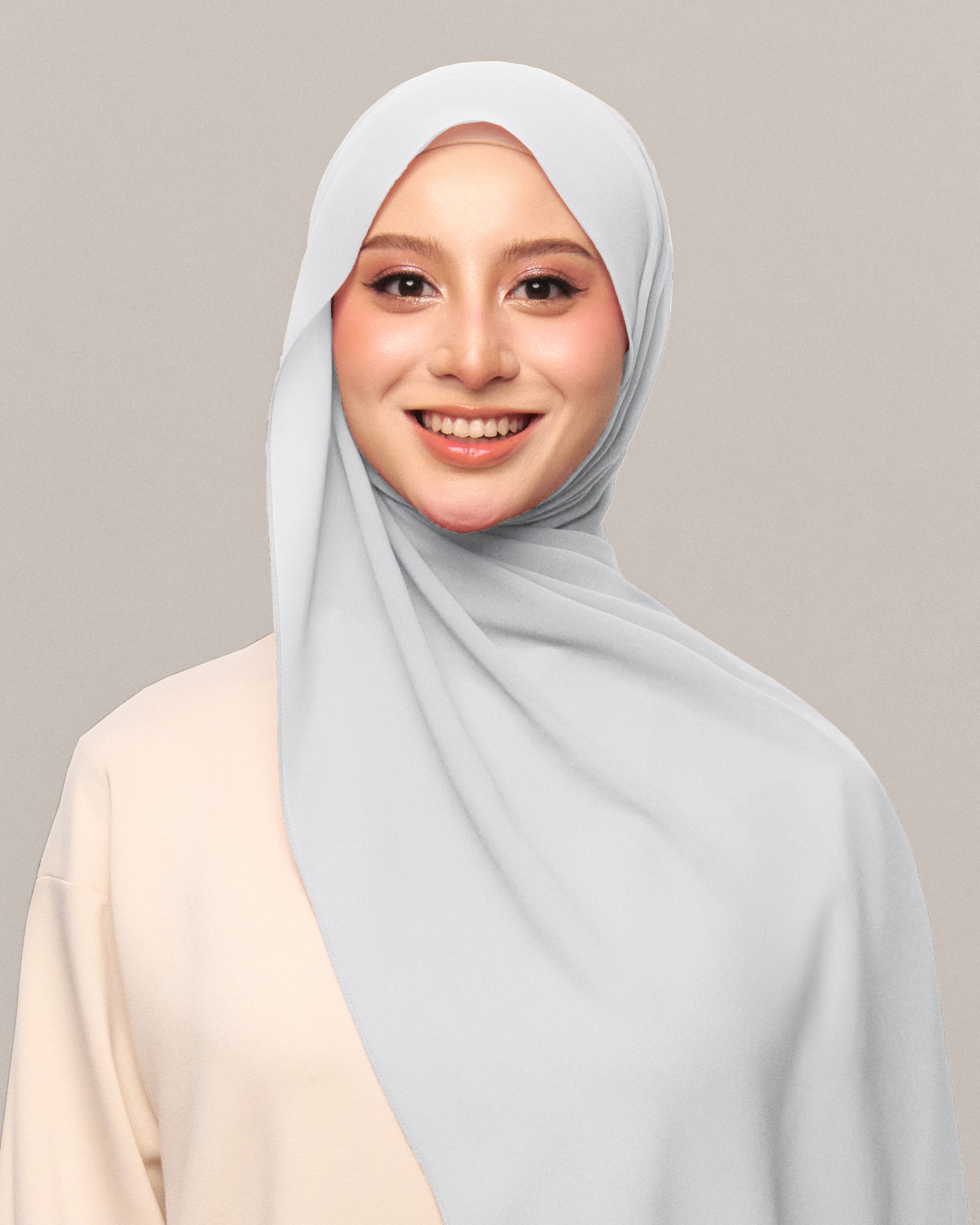 Safiyya Pearl Chiffon Shawl
