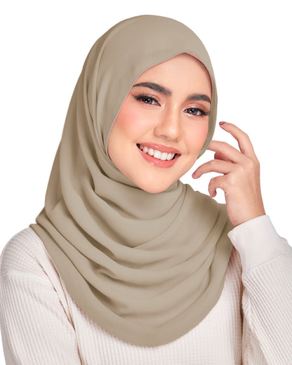 Safiyya Pearl Chiffon Shawl