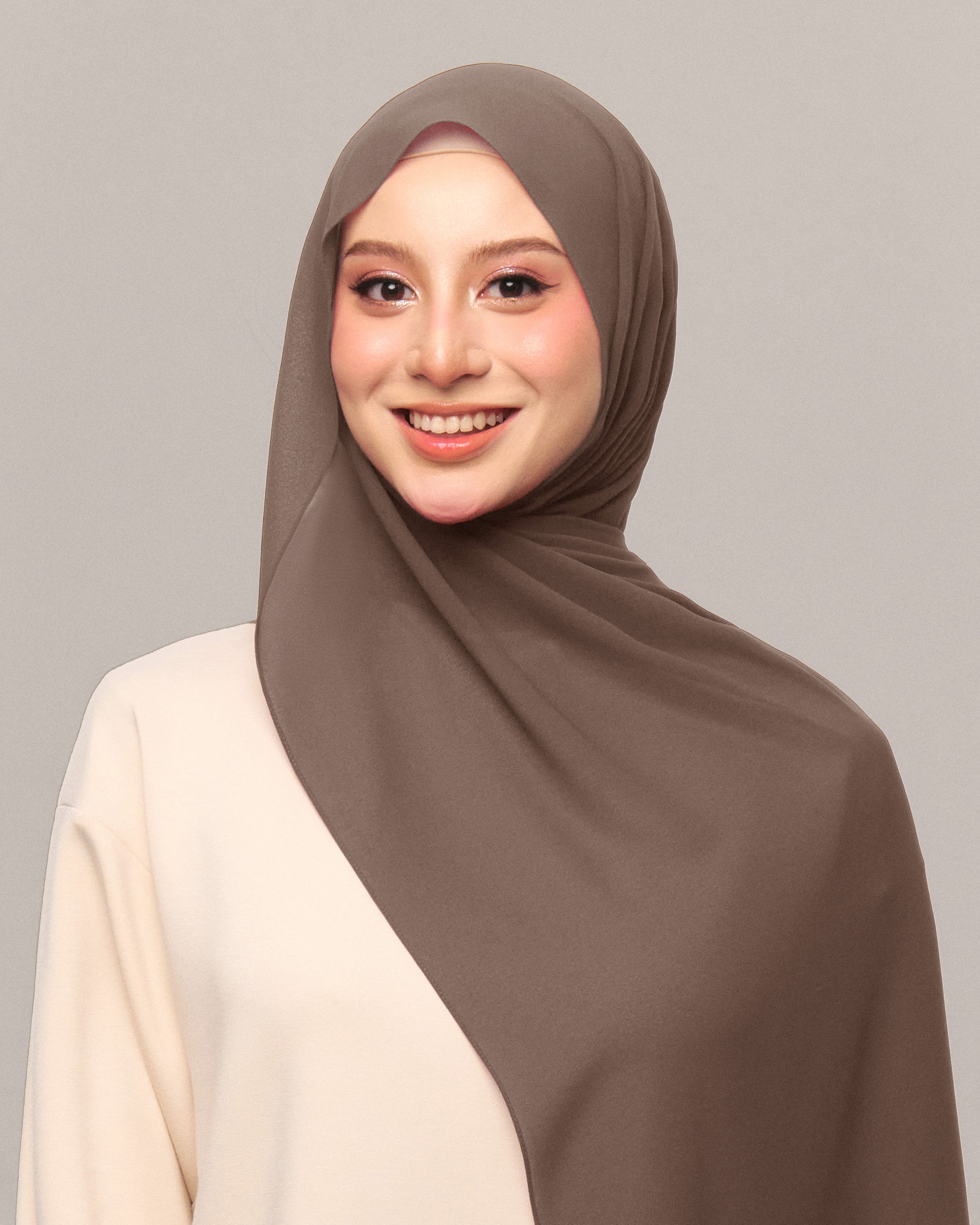 Safiyya Pearl Chiffon Shawl