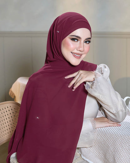 Athena Pearl Chiffon Shawl