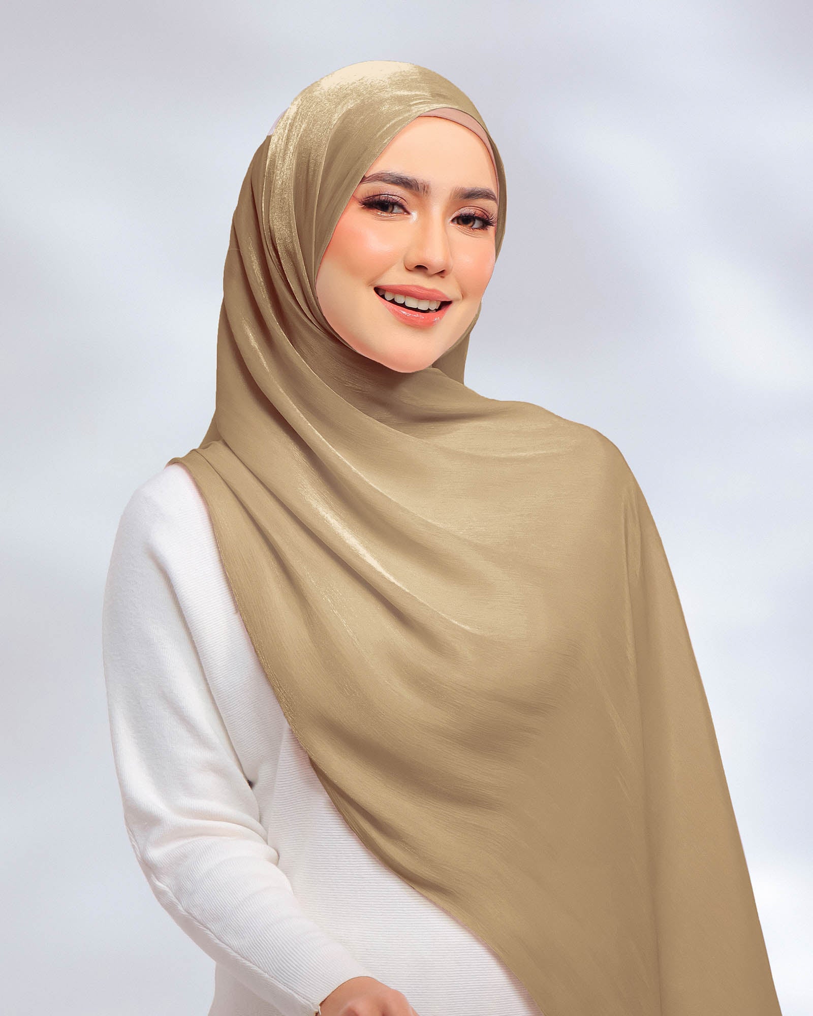 Giselle Pleated Glitter Chiffon Shawl