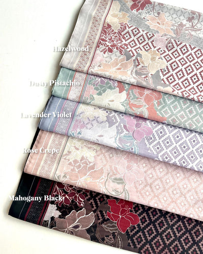 Serumpun in Hazelwood Satin Shawl