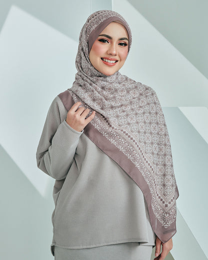 Marrakech in Ourika Mauve Cotton Shawl