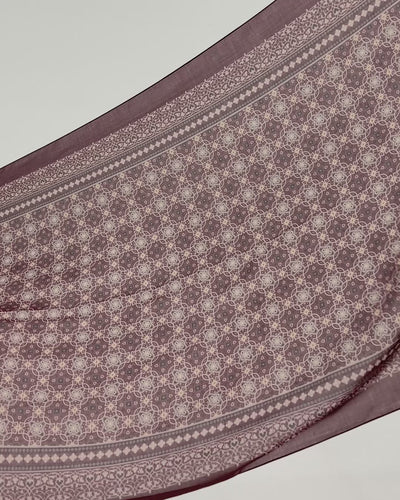 Marrakech in Sahara Burgundy Cotton Shawl