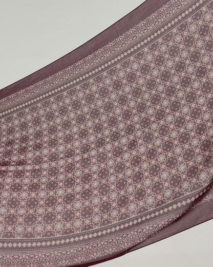 Marrakech in Sahara Burgundy Cotton Shawl