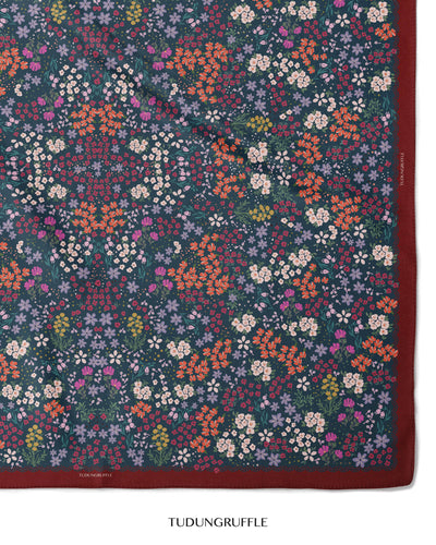 Rempah in Anise Maroon Shawl