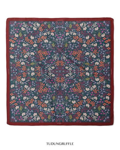 Rempah in Anise Maroon Shawl