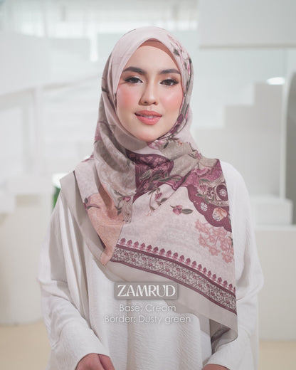 Srikandi Cotton Shawl in Delima
